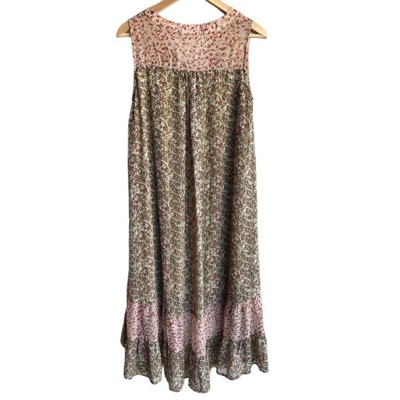 Tea N Lace Hi-Low Floral Print Ruffled Maxi Dress - Picture 2 of 9